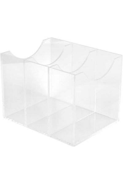 Slasa Acrylic Belt Storage Box 1-Pc Transparent Organizer 17x13.5x12.5 cm 3 G...