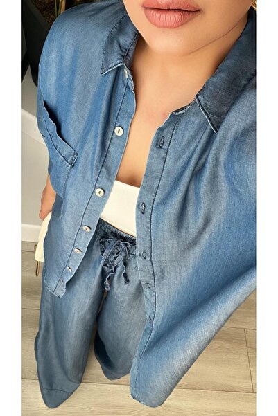 Oslove Denim look tensl set