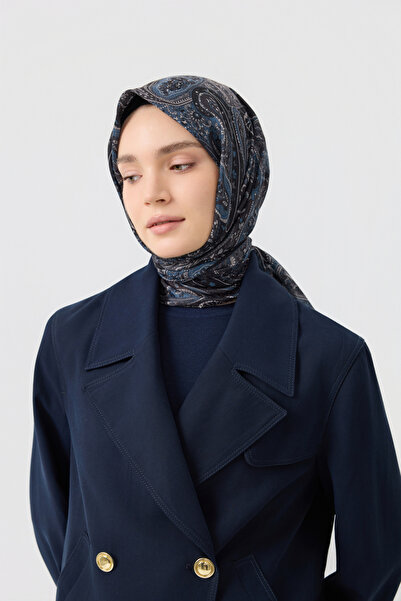 Qef Cotton Scarf Garden Black