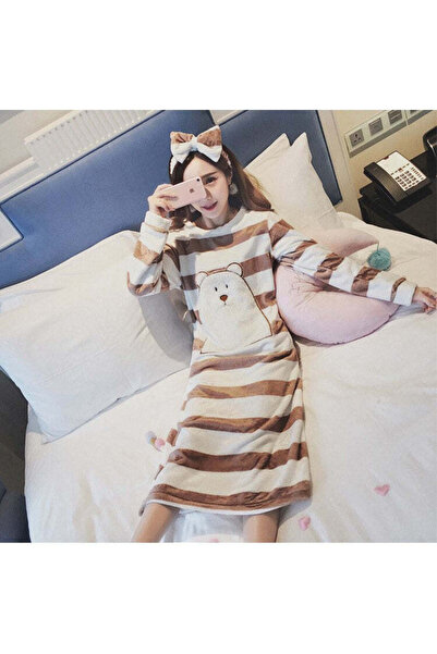 WildFashion Striped nightgown PJM112-228