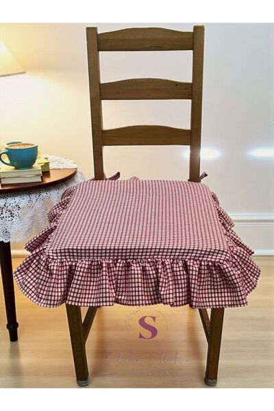 shules collection KIRMIZI PİTİKARELİ BULDAN YIKANMIS KETEN 4 TARAFI FIRFIRLI ...