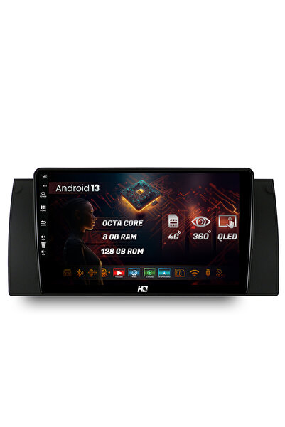 HUB64 Navigatie BMW E39/E53/E38, Android 13, Octacore, Slot Sim 4G