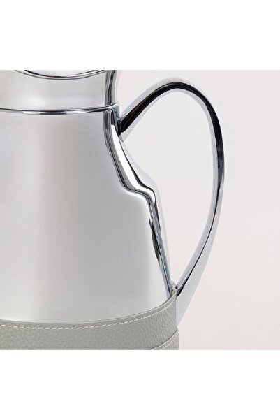 Dallaty Steel vacuum flask leather grey 1L