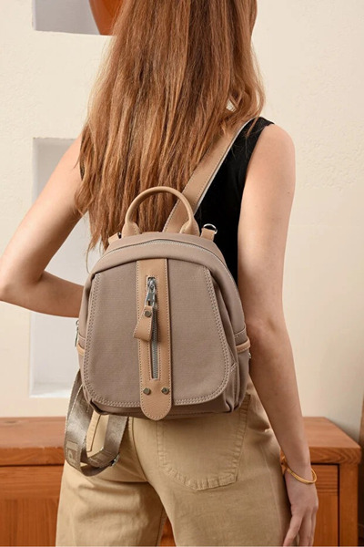 Just Polo Women's Luxury Backpack Shopper with Adjustable Straps Suitable for Daily Use