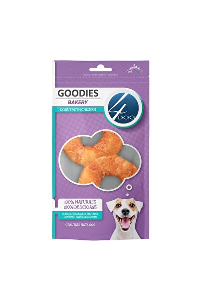 4dog Recompense pentru caini Goodies Donut with Chicken 100g