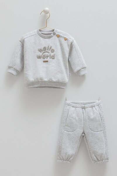 Caramell Cramell Animal Word Double Set with Inner Chardon (for 01-12 Months) - Gray