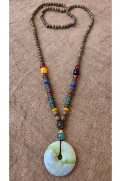 trendbysena Handmade Nepal Buddhist Mala Necklace