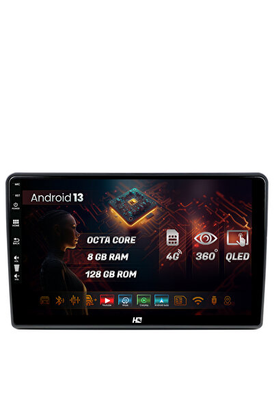 HUB64 Navigatie Peugeot 307, Android 13, Octacore, Slot Sim 4G