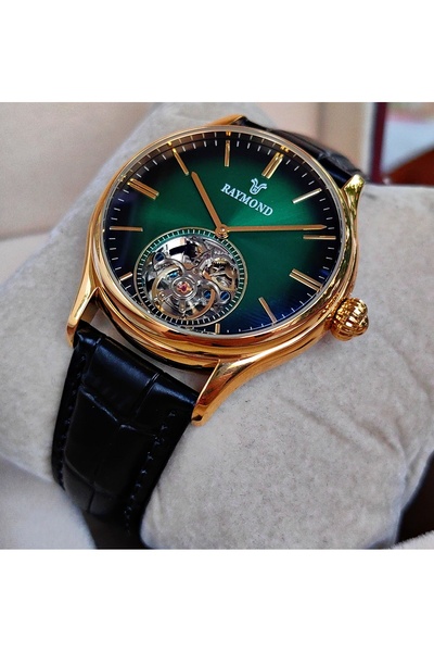 Raymod Raymond Green Gold Automatic Men's Wristwatch