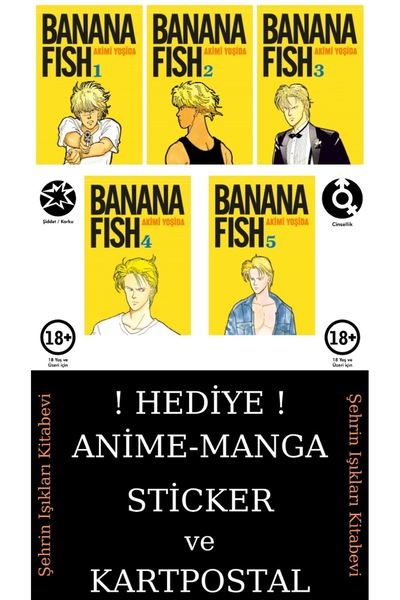 Gerekli Şeyler Yayıncılık Banana Fish 1-2-3-4-5 Manga Seti (5 KİTAP) / Anime-...