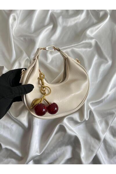 Mia Collection Geantă de mână și de umăr pentru femei Big Baby Model, cremă (...