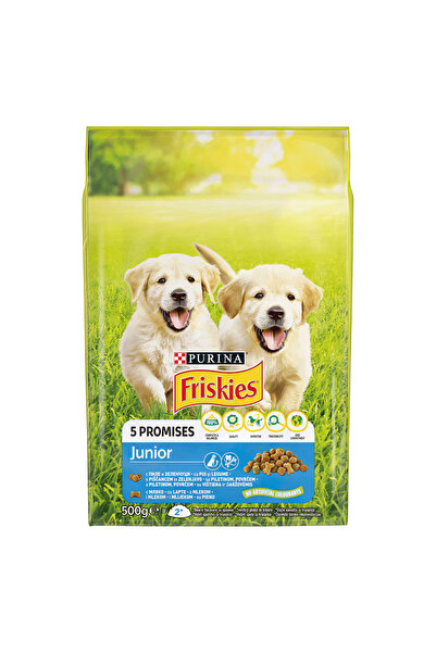 Friskies Hrană uscată pentru câini Junior, pui și legume, 500 g