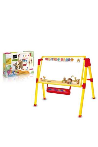 Toybox لوح كتابة ورسم مع حروف إنجليزية مغناطيسية وأقلام تحديد وممحاة 63×62×60 سم