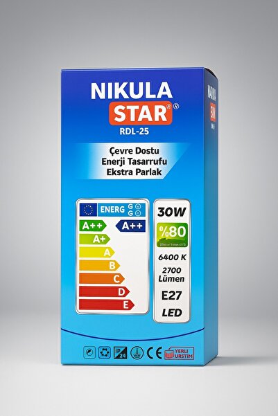 Genel Markalar Nikula Star 30W Şarjlı LED Ampul – Elektrik Kesintisinde Işıksız Kalmayın, Enerji Tasarruflu