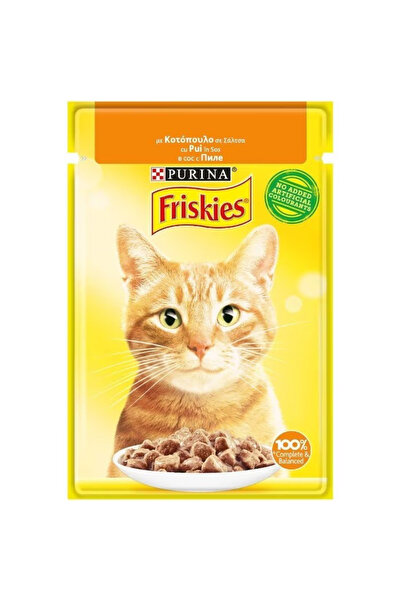 Friskies Adult Wet Cat Food, Chicken in Gravy, 26 x 85 g