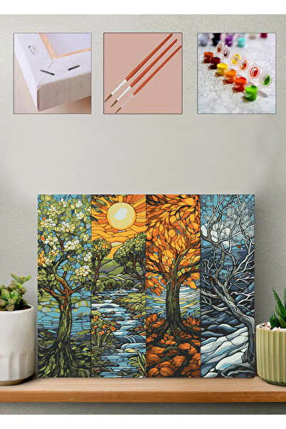 Carmen Sayılarla Boyama Seti - Dört Mevsim