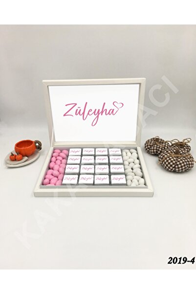 KAKAO AĞACI 48 Adet Karton Kutuda Pembe El Yazılı Kız Bebek Çikolatası – 300 ...