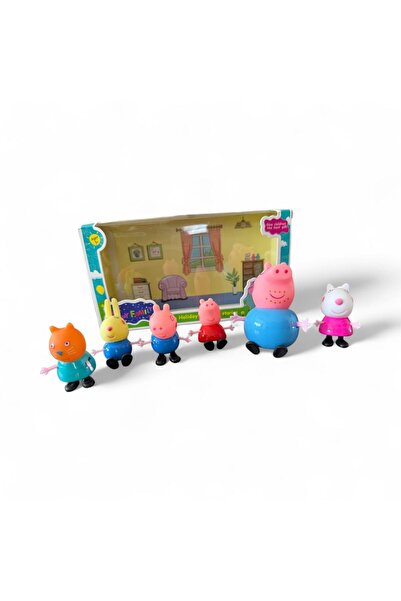 Natavanbutık بيبا بيج - مجموعة شخصيات بيبا بيج والعائلة - لعبة شخصيات مكونة م...