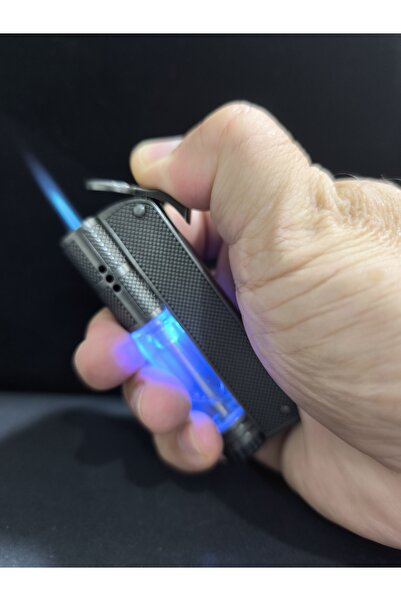 enyatakı Işıklı ızgaralı pürmüzlü uzun tasarım kaliteli metal tarz çakmak