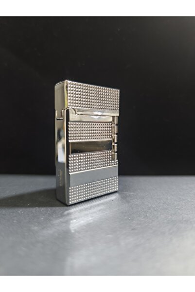 enyatakı Dupont modeli kalın tasarım ızgaralı pürmüzlü kaliteli metal tarz çakmak