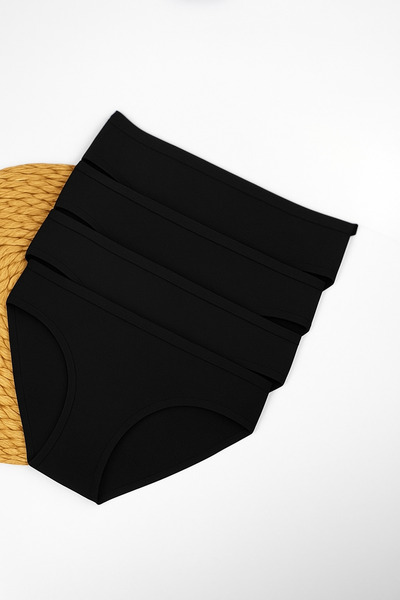 FUNELLA 3-Pack Women's Black Underwear