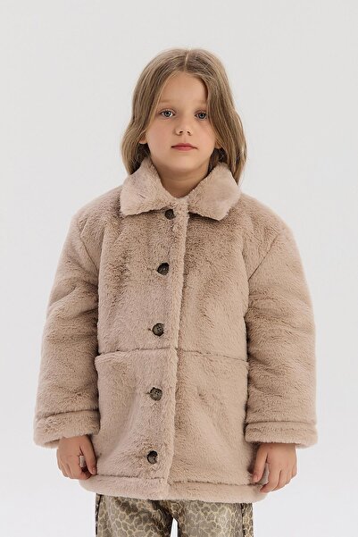 Tyess BG Store Girl's Beige Jacket