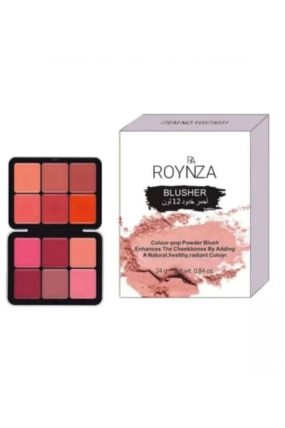 ROYNZA 12 Color Powder Blush Makeup Set