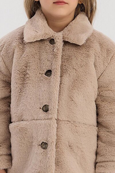 Tyess BG Store Girl's Beige Jacket