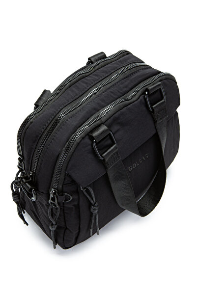 minebag Klinkır Fabric Women's Crossbody Bag Gale Black