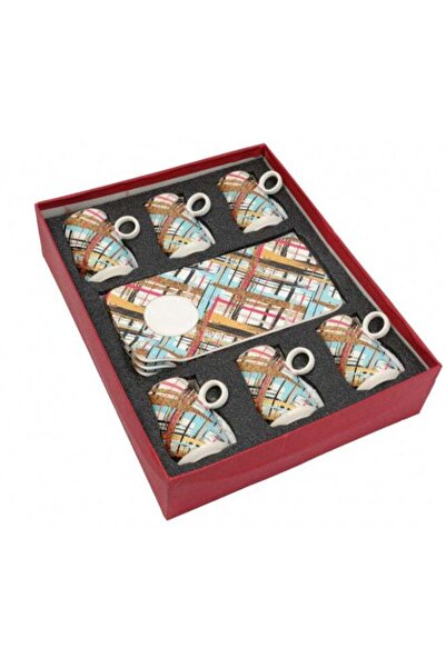 HOMEVEO طقم شاي مكون من 12 قطعة مع صحن