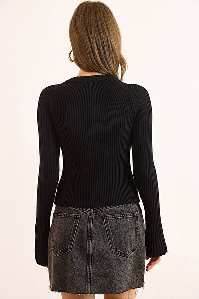 Olalook Γυναικεία ισπανική ζακέτα με μαύρα χρυσά κουμπιά HRK-19000388