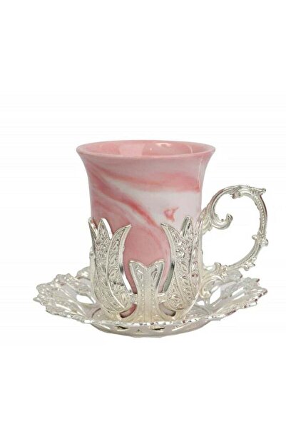 HOMEVEO 12 Pcs Tea Cup Set With A Steel Plate