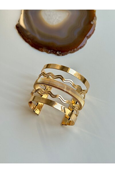 YOUES JEWELRY 316l Çelik Kalın Kelepçe Bilezik Kadın Bileklik