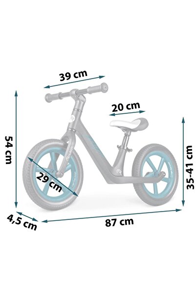 NUKIDO Balance bike for children, durable frame, foam saddle, rubberized handles, seat height...