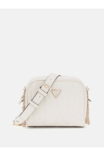 Guess Γυναικεία τσάντα χιαστί λευκή Betula HWGG9663140-OFF