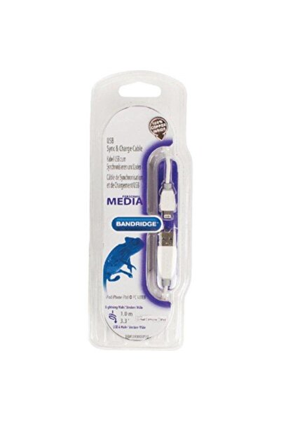 Bandridge BBM39300W10 Lightning Sync/Charge USB Cable 1m