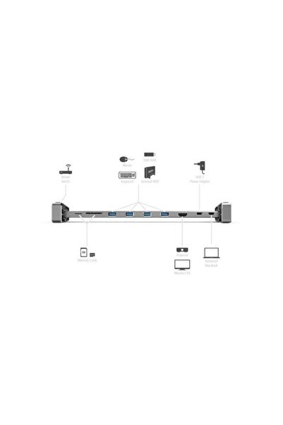 Hama USB-C Docking Station 200103 Grey