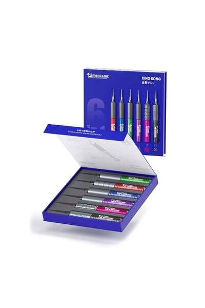 MECHANIC KingKong Plus Renkli Yüksek Sertlikli Manyetik Hassas Tornavida Seti