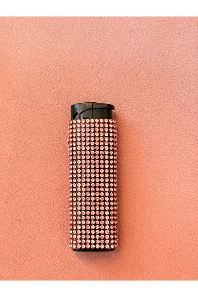 BETTY Parlak Taşlı Izgaralı Çakmak