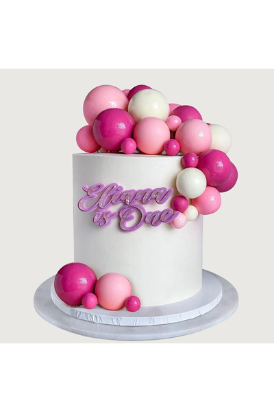 Baloane Vesele Decoratiune Tort Aniversare Roz Fuchsia Deluxe TOP15