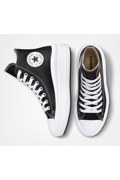 Converse Sneakers Chuck Taylor All Star Move Platform Leather, Black, Unisex