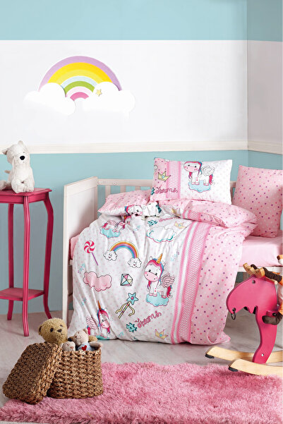 Cotton Box Bebek Nevresim Takimi Unicorn Pembe