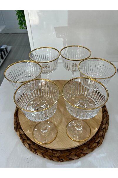 Timeless 6 Pieces Gold Footed Coffee Side Cups