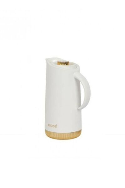 Kroos Thermos with Automatic Lid and Gold Base