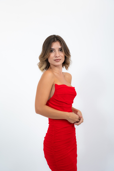 LAB 22 Rochie Red Corset