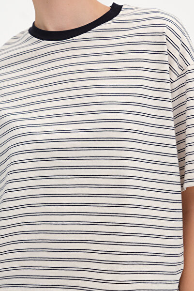 Addax Ριγέ μπλουζάκι P10515