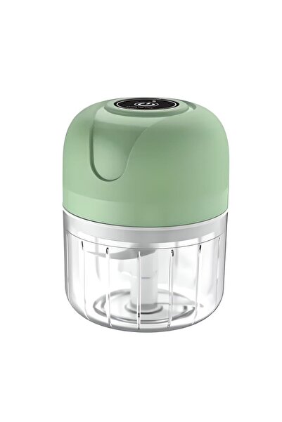 dalimag Mini electric portable chopper with 3 stainless steel blades, USB charging, 300ml, 45W