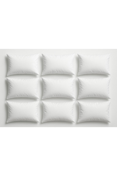 GOOD MORNİNG PAMUKKALE Cotton 50X70 White Pillowcase Inner Lining, Zippered 10-Piece Pillow Mattress