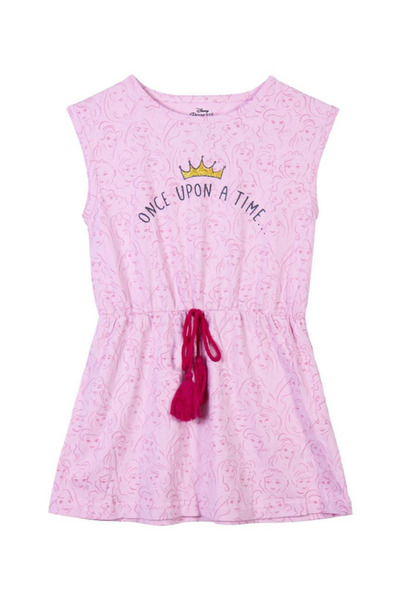 Disney Girls' dress, 100% cotton, pink, Princess,