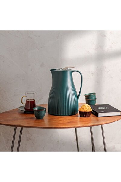 Dallaty 1Pc Vacuum Flask Bear Dark Green 1L